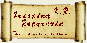 Kristina Rotarević vizit kartica